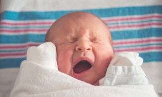 Newborn Baby Yawning After My Mindful Birth